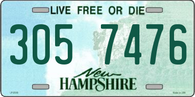 NH license plate 3057476
