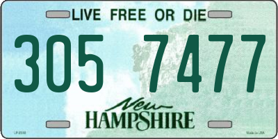 NH license plate 3057477