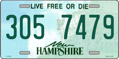 NH license plate 3057479