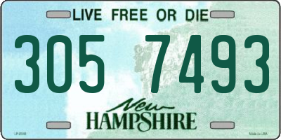 NH license plate 3057493