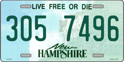 NH license plate 3057496