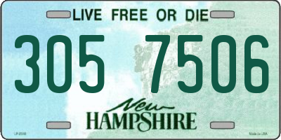 NH license plate 3057506