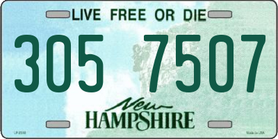 NH license plate 3057507