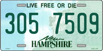 NH license plate 3057509