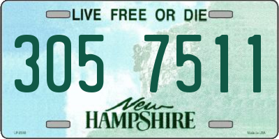 NH license plate 3057511