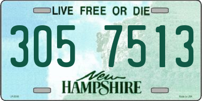 NH license plate 3057513