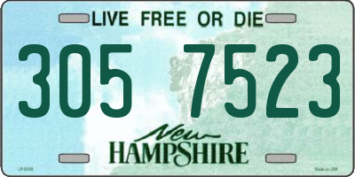 NH license plate 3057523