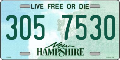 NH license plate 3057530