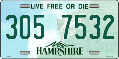 NH license plate 3057532
