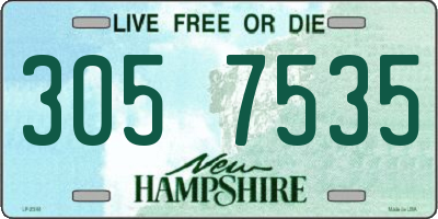 NH license plate 3057535