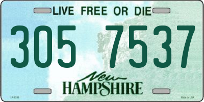 NH license plate 3057537