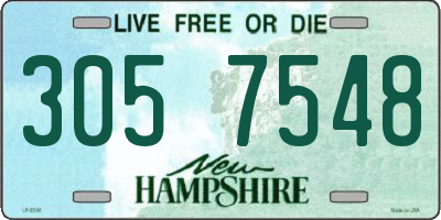 NH license plate 3057548