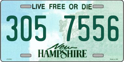 NH license plate 3057556