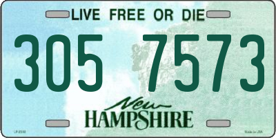 NH license plate 3057573