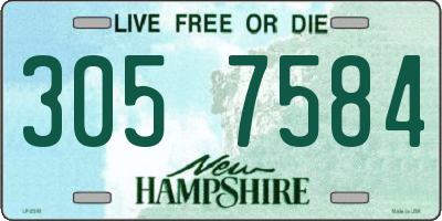 NH license plate 3057584