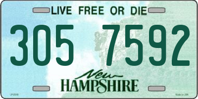 NH license plate 3057592