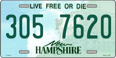 NH license plate 3057620