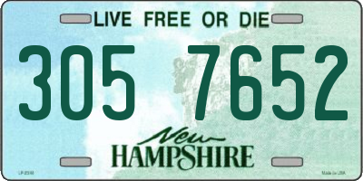 NH license plate 3057652