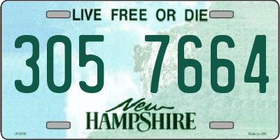 NH license plate 3057664