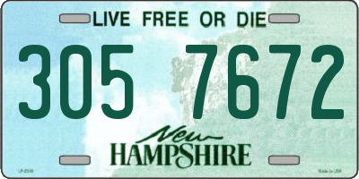NH license plate 3057672
