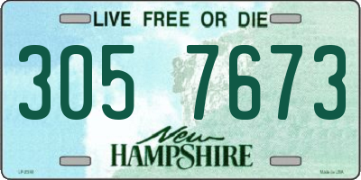 NH license plate 3057673