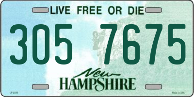 NH license plate 3057675