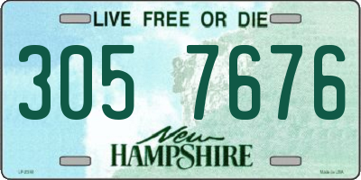 NH license plate 3057676