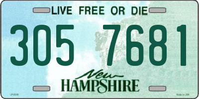 NH license plate 3057681