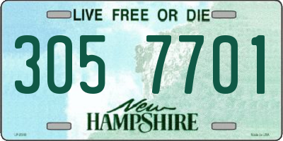 NH license plate 3057701