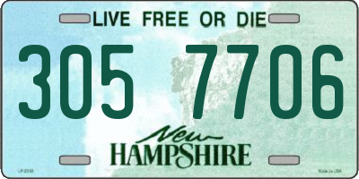 NH license plate 3057706
