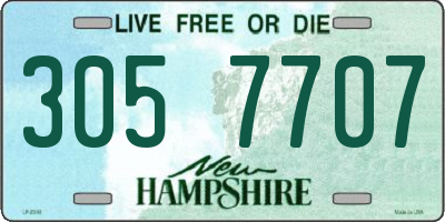 NH license plate 3057707