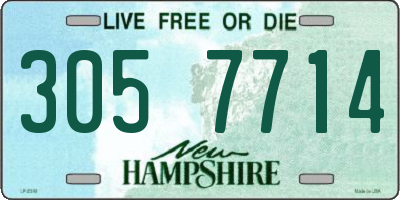 NH license plate 3057714