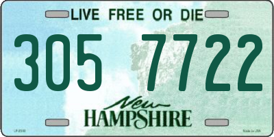 NH license plate 3057722