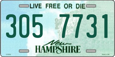 NH license plate 3057731