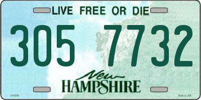 NH license plate 3057732