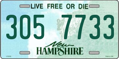NH license plate 3057733