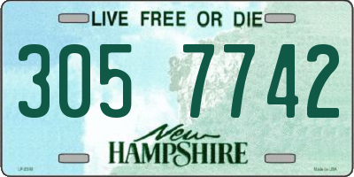 NH license plate 3057742