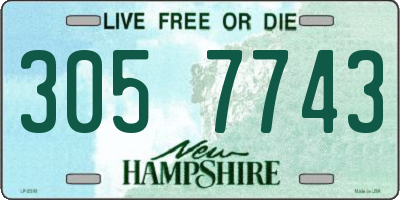 NH license plate 3057743