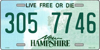 NH license plate 3057746
