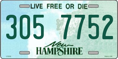 NH license plate 3057752