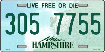 NH license plate 3057755