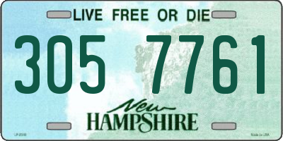 NH license plate 3057761