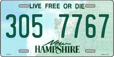 NH license plate 3057767