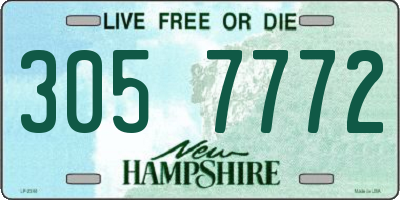 NH license plate 3057772