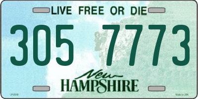 NH license plate 3057773