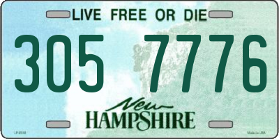 NH license plate 3057776