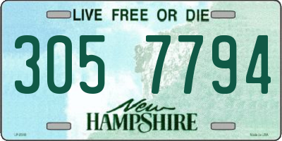 NH license plate 3057794