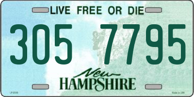 NH license plate 3057795
