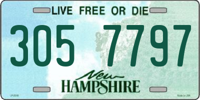 NH license plate 3057797