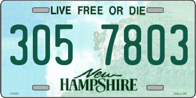 NH license plate 3057803